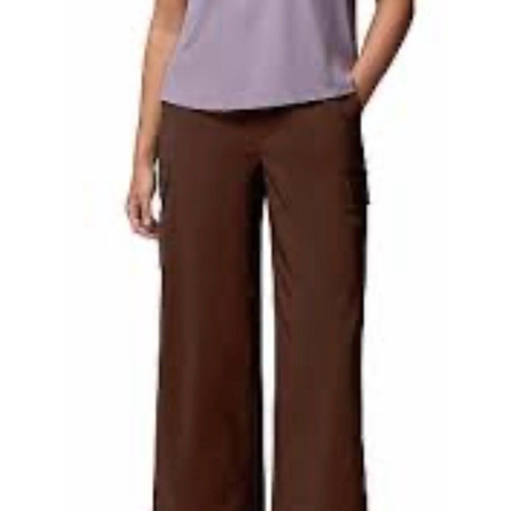 Columbia Wide-Leg Pants in Chocolate maroon/ brown